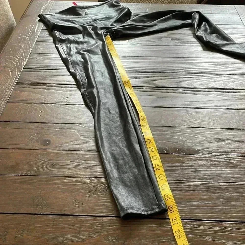 SPANX Black Shiny Leggings and Wide-Leg Pants - Picture 8 of 8